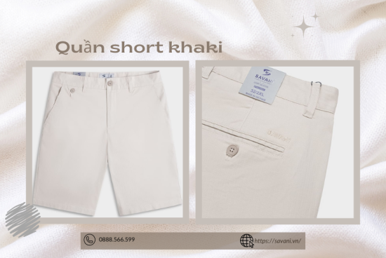 20+ quần short kaki nam đẹp hàng chuẩn chất lượng cao 2024