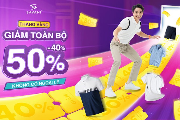 THÁNG VÀNG | TOÀN BỘ CỬA HÀNG GIẢM 40-50%