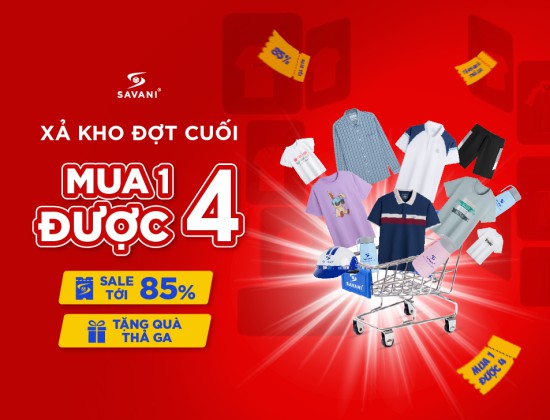 KỶ LỤC XẢ TOÀN BỘ TỚI 85% - MUA 1 ĐƯỢC 4