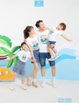 Áo T-Shirt gia đình in họa tiết biển SUMMER TIME