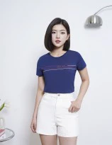 Áo Tshirt ngắn tay cổ tròn nữ WTC008S4