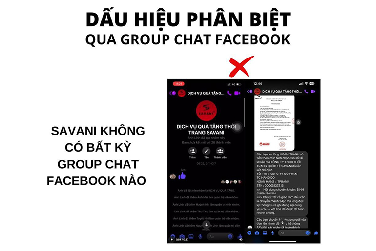 cảnh báo lừa đảo Savani