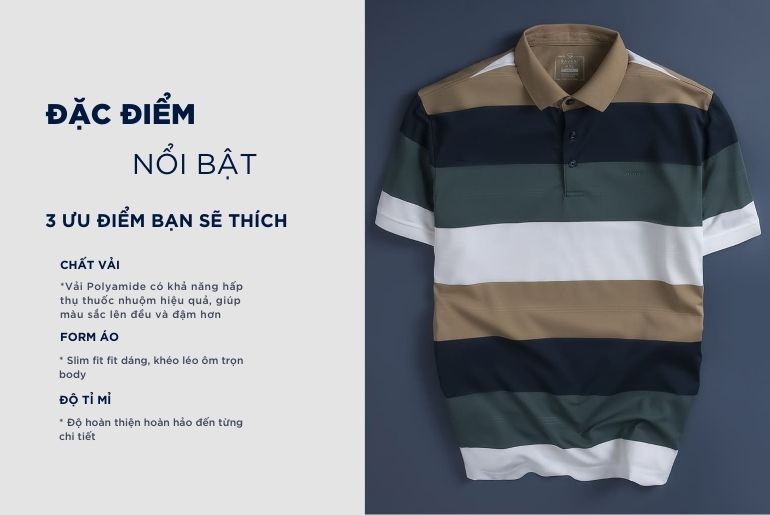 Đặc điểm nổi bật của áo polo nam