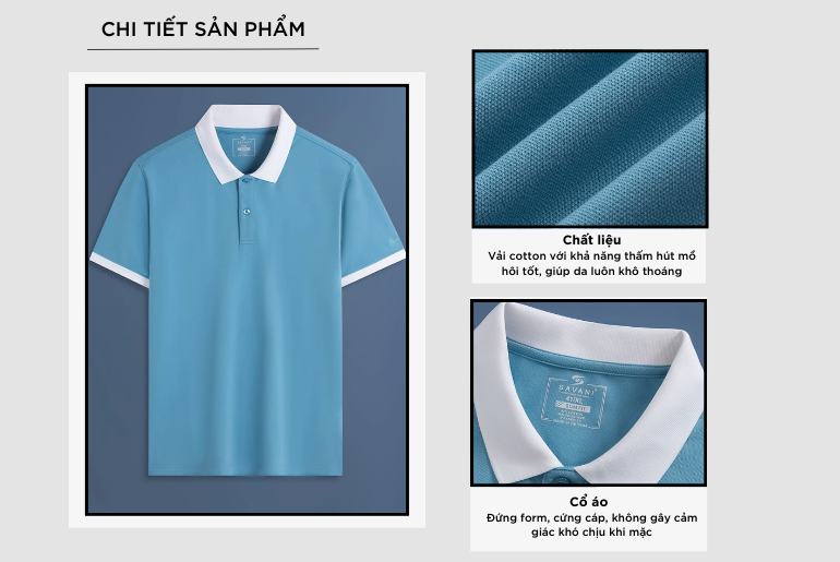 Chi tiết sản phẩm áo polo nam