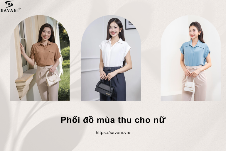 Sự kết hợp giữa áo sơ mi lụa và quần âu cạp cao giúp tôn lên vẻ ngoài thon gọn