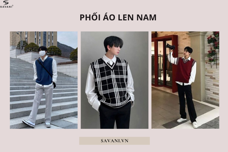 Áo len gile nam có thể phối đa dạng với các items khác nhau